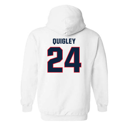 UConn - NCAA Baseball : Michael Quigley - Classic Shersey Hooded Sweatshirt