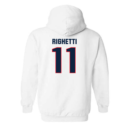 UConn - NCAA Women's Soccer : Tiana Righetti - Classic Shersey Hooded Sweatshirt-1