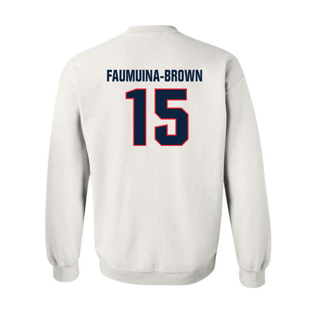 UConn - NCAA Football : Tui Faumuina-Brown - Classic Shersey Crewneck Sweatshirt