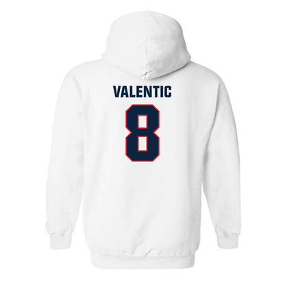 UConn - NCAA Men's Soccer : Marco Valentic - Classic Shersey Hooded Sweatshirt-1