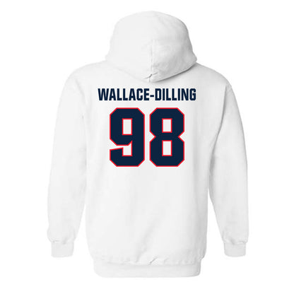 UConn - NCAA Football : Nathaniel Wallace-Dilling - Classic Shersey Hooded Sweatshirt-1