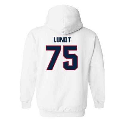 UConn - NCAA Football : Chase Lundt - Classic Shersey Hooded Sweatshirt