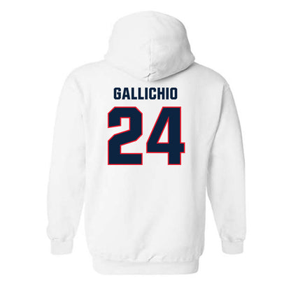 UConn - NCAA Men's Lacrosse : Eric Gallichio - Classic Shersey Hooded Sweatshirt-1
