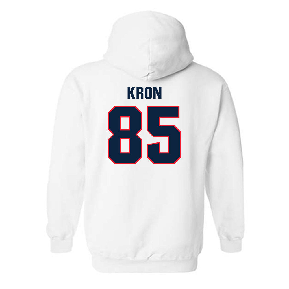 UConn - NCAA Football : Drew Kron - Classic Shersey Hooded Sweatshirt-1