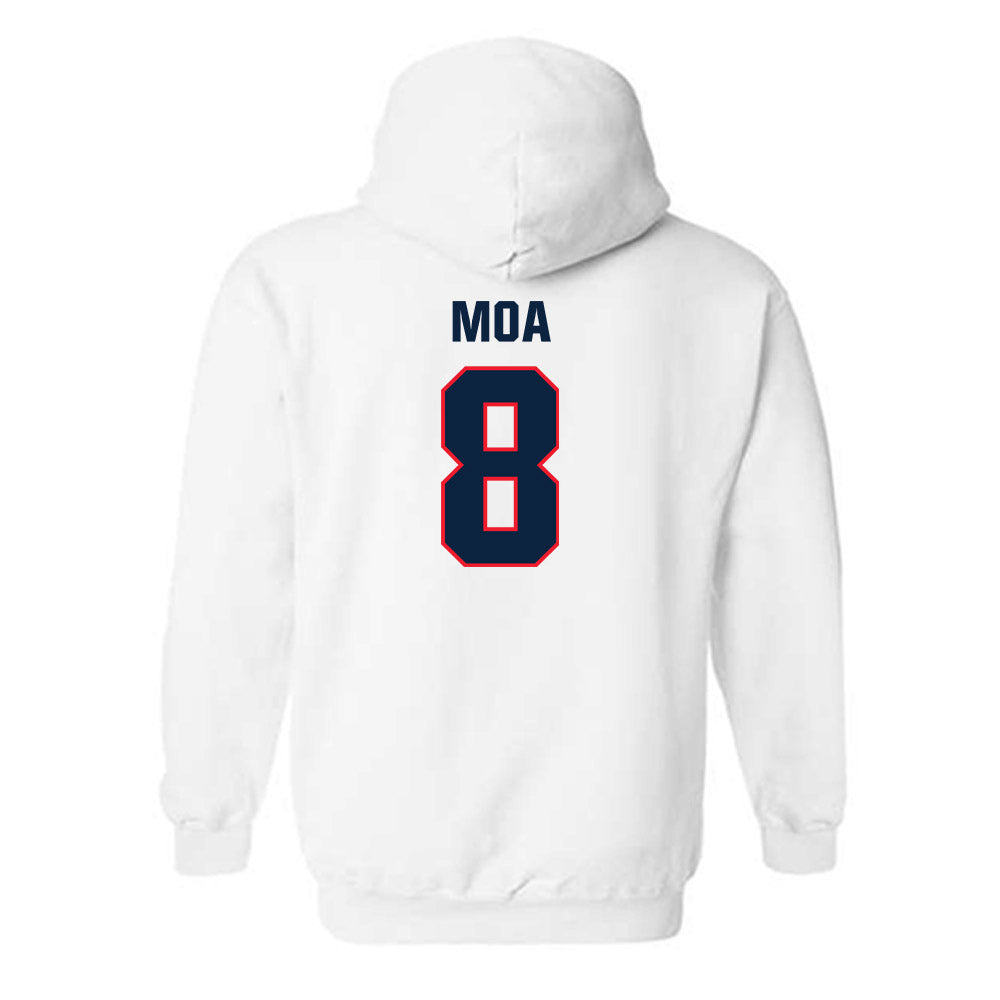 UConn - NCAA Football : Sione Moa - Classic Shersey Hooded Sweatshirt-1