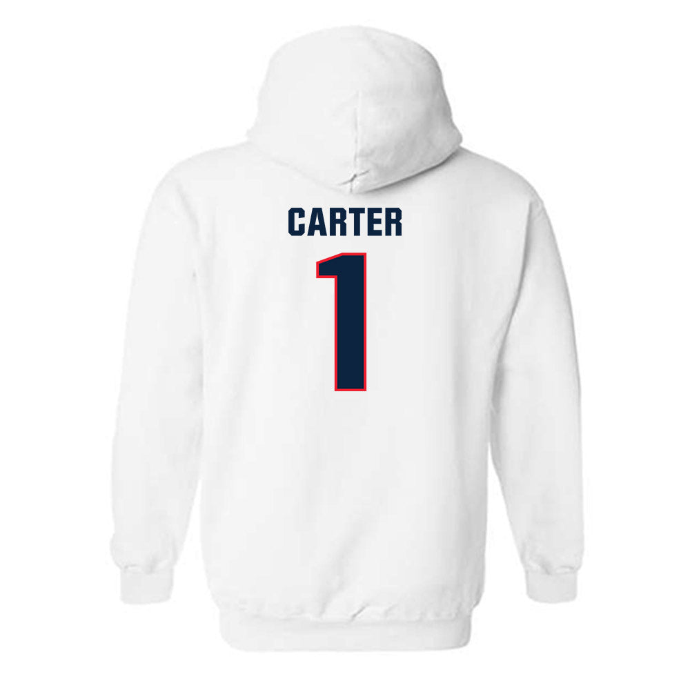 UConn - NCAA Men's Soccer : Adam Carter - Classic Shersey Hooded Sweatshirt-1