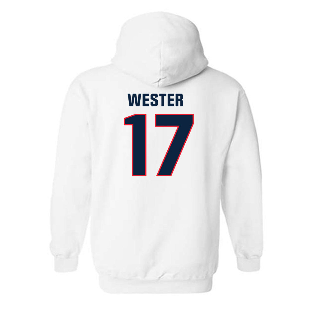UConn - NCAA Men's Soccer : Edward Wester - Classic Shersey Hooded Sweatshirt-1