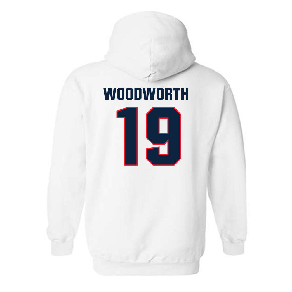 UConn - NCAA Women's Ice Hockey : Megan Woodworth - Classic Shersey Hooded Sweatshirt