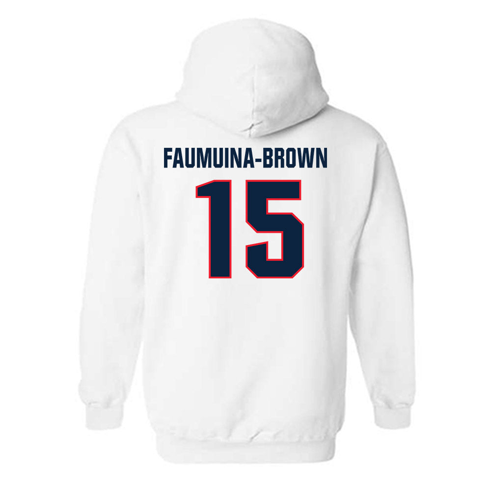 UConn - NCAA Football : Tui Faumuina-Brown - Classic Shersey Hooded Sweatshirt