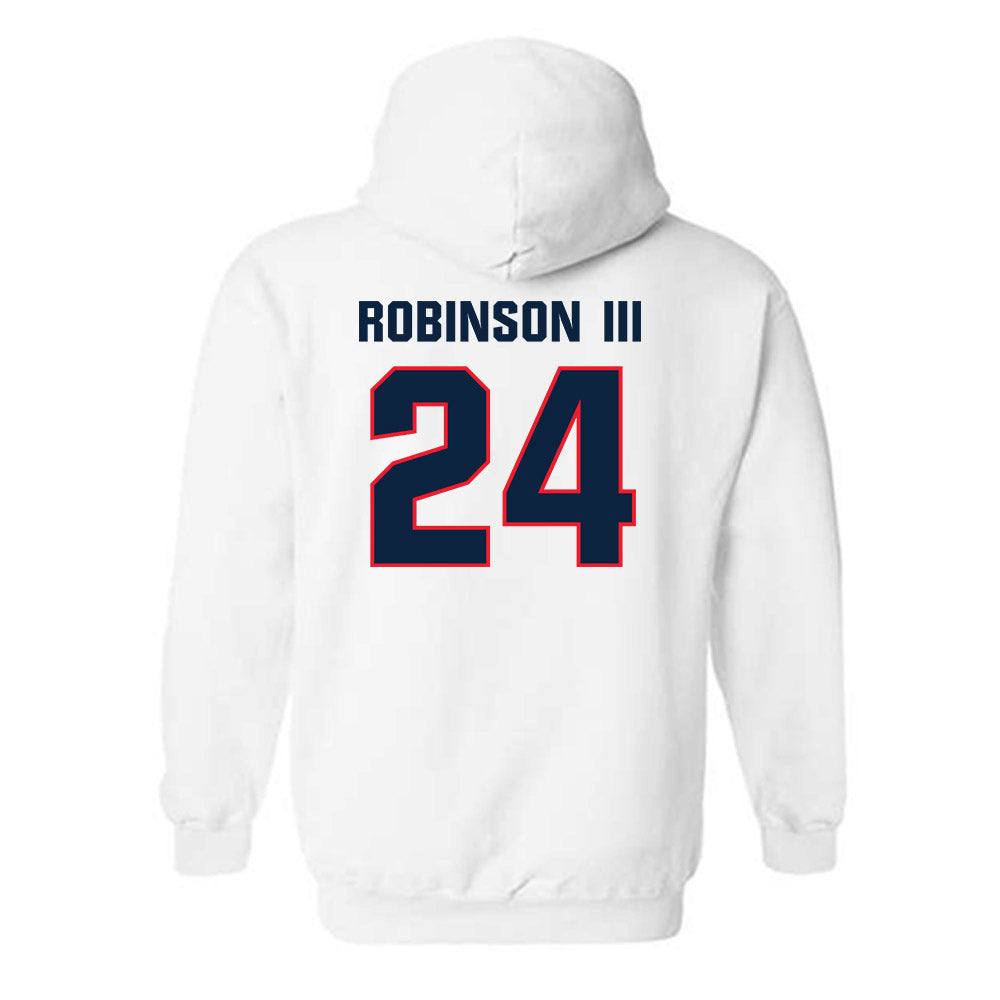UConn - NCAA Football : Michael Robinson III - Classic Shersey Hooded Sweatshirt-1
