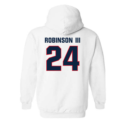 UConn - NCAA Football : Michael Robinson III - Classic Shersey Hooded Sweatshirt-1
