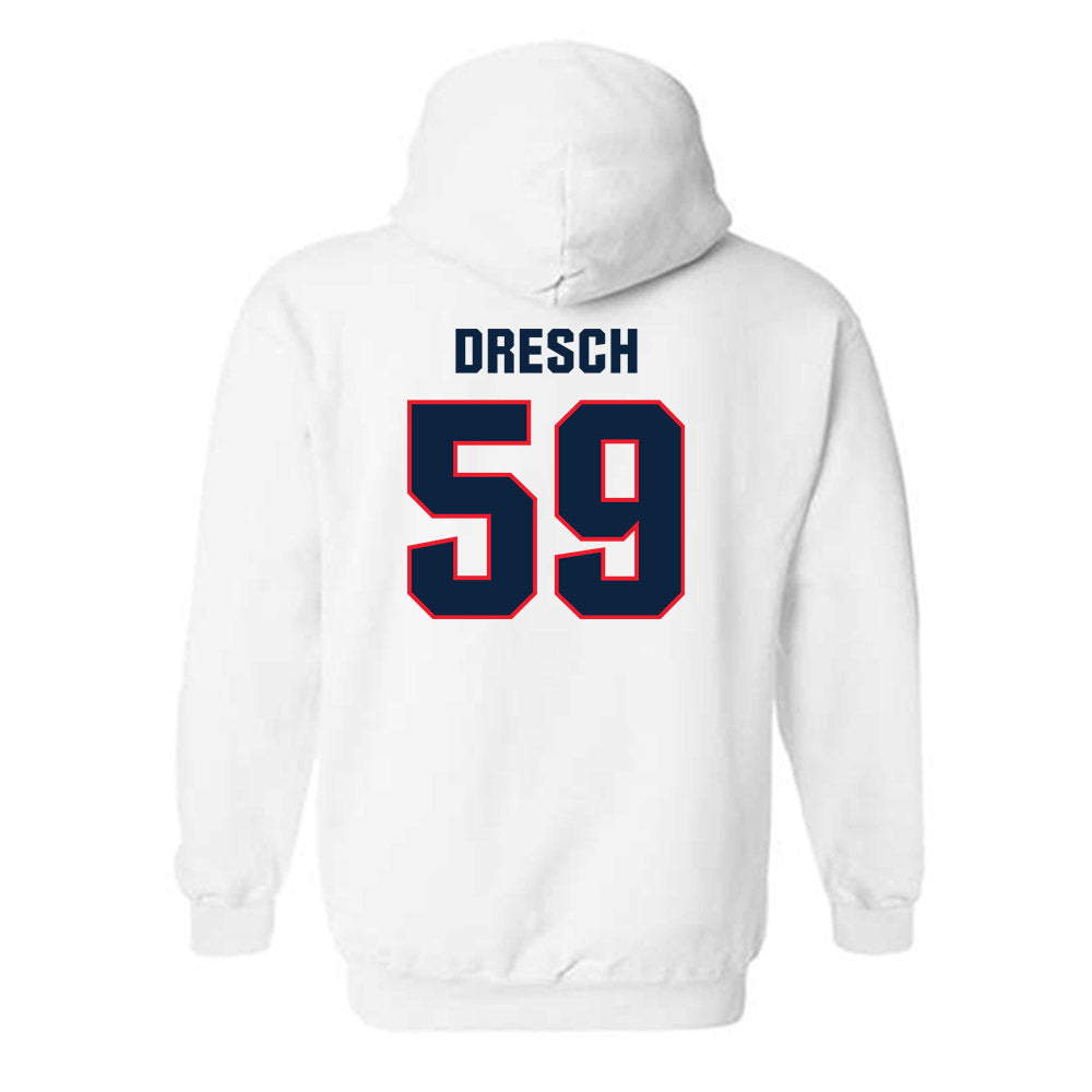 UConn - NCAA Football : Eddie Dresch - Classic Shersey Hooded Sweatshirt