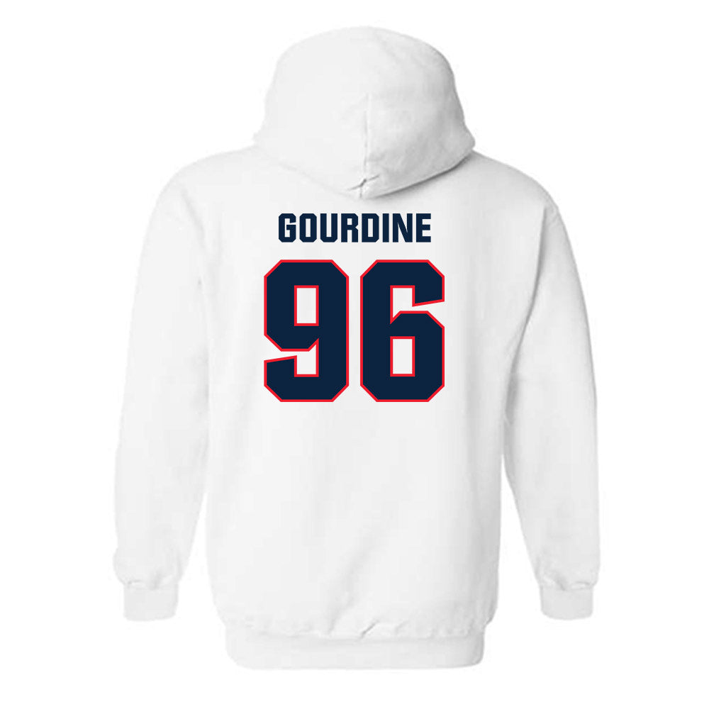 UConn - NCAA Football : Dal'Mont Gourdine - Classic Shersey Hooded Sweatshirt