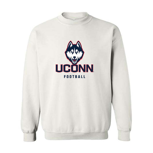 UConn - Football Legends : Terris Dudley - Classic Shersey Crewneck Sweatshirt-0