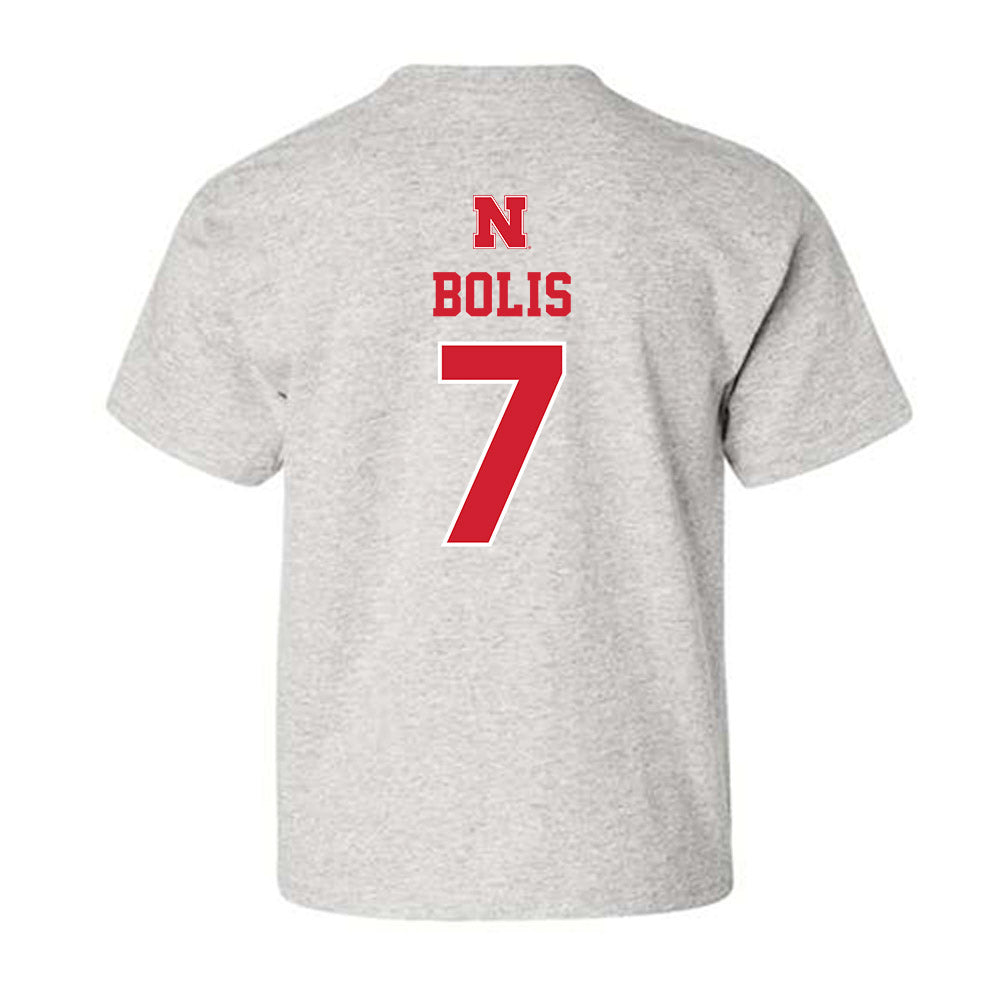 Nebraska - NCAA Men's Basketball : Justin Bolis - Classic Shersey Youth T-Shirt-1