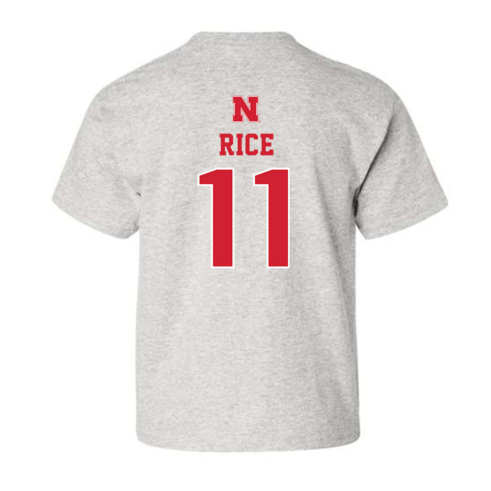 Nebraska - NCAA Men's Basketball : Eli Rice - Youth T-Shirt