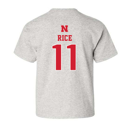 Nebraska - NCAA Men's Basketball : Eli Rice - Youth T-Shirt