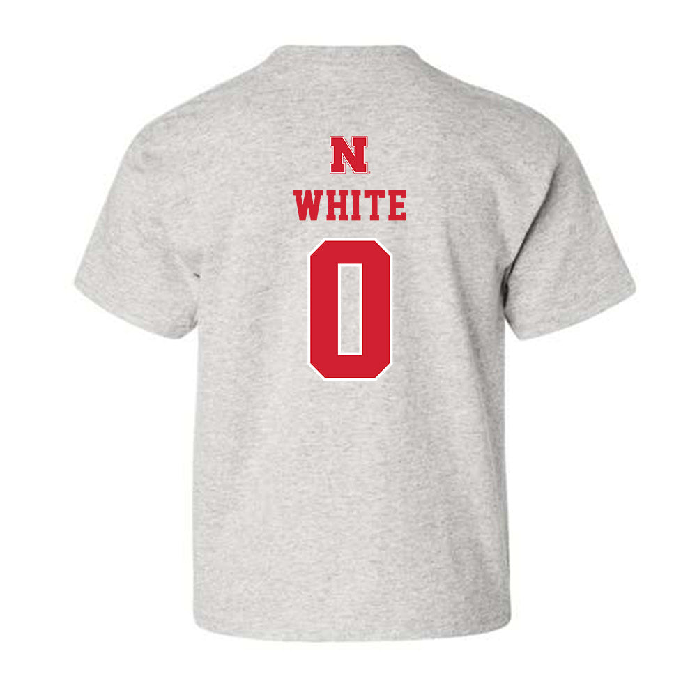 Nebraska - NCAA Women's Basketball : Darian White - Youth T-Shirt