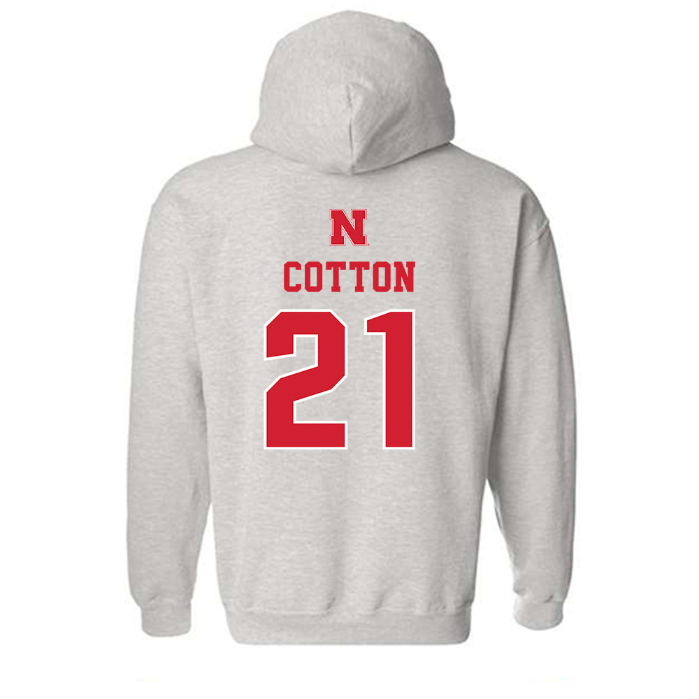 Nebraska - NCAA Baseball : Jaron Cotton - Classic Shersey Hooded Sweatshirt-1