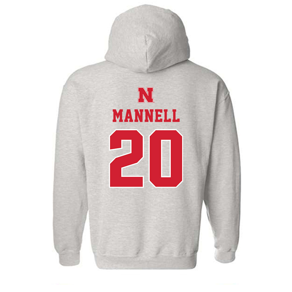 Nebraska - NCAA Baseball : Kevin Mannell - Classic Shersey Hooded Sweatshirt-1