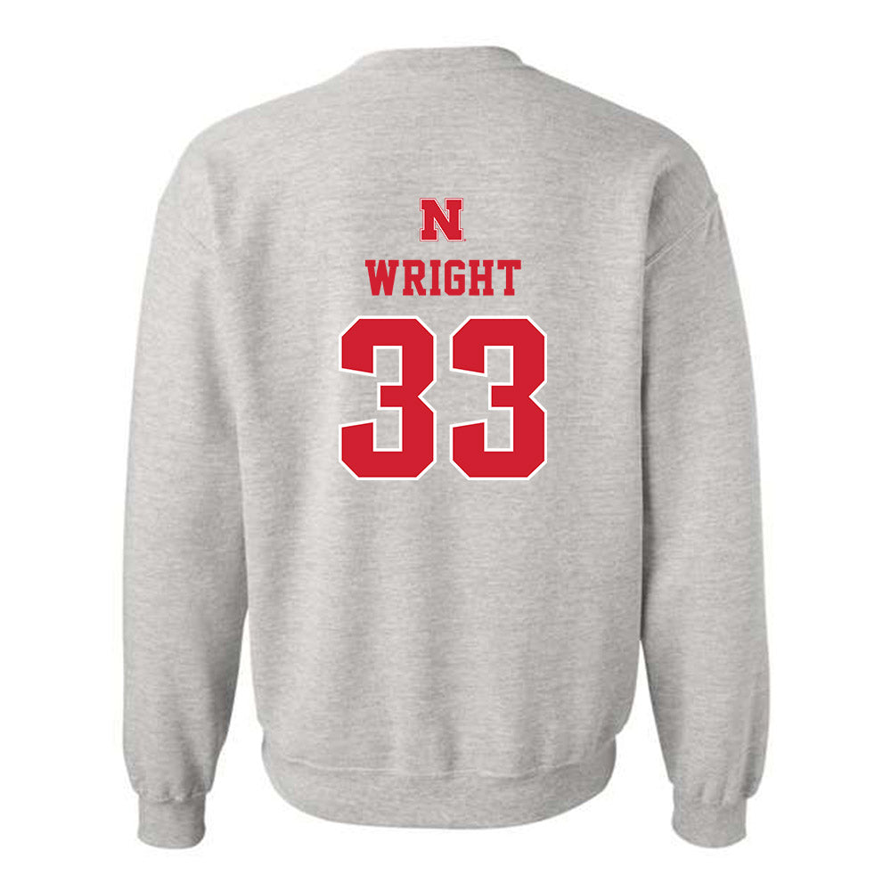 Nebraska - NCAA Football : Javin Wright - Crewneck Sweatshirt