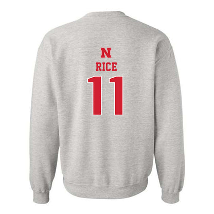 Nebraska - NCAA Men's Basketball : Eli Rice - Crewneck Sweatshirt