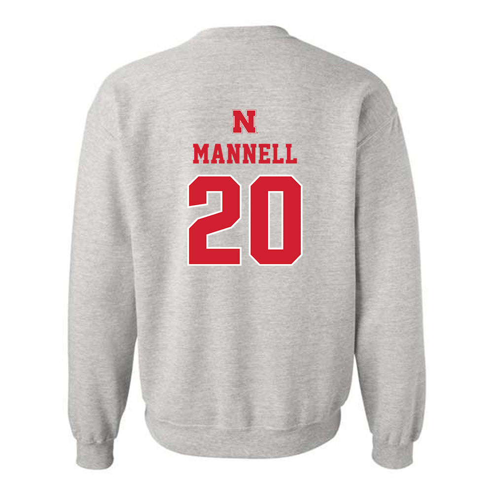 Nebraska - NCAA Baseball : Kevin Mannell - Classic Shersey Crewneck Sweatshirt-1