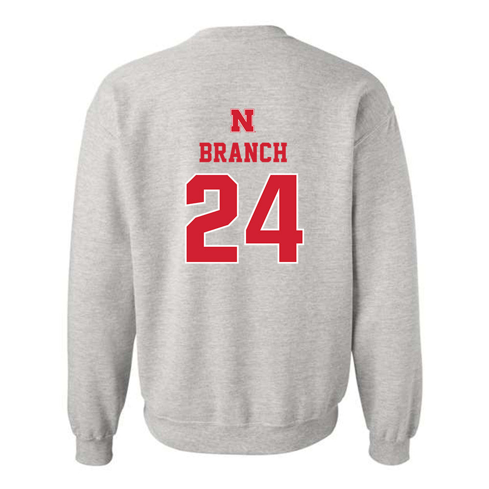 Nebraska - NCAA Football : Derek Branch - Classic Shersey Crewneck Sweatshirt-1