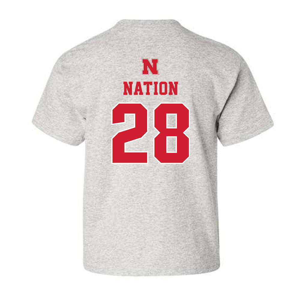 Nebraska - NCAA Football : Ethan Nation - Youth T-Shirt