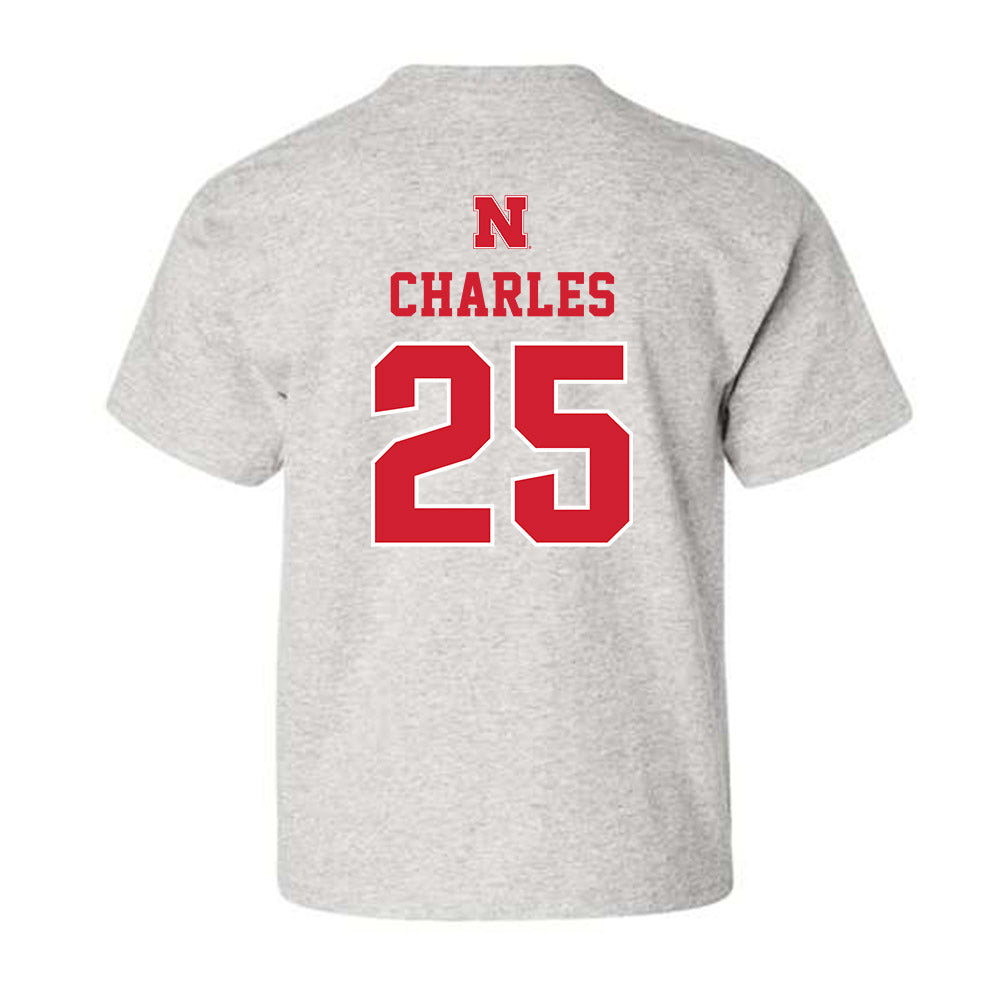 Nebraska - NCAA Football : Jeremiah Charles - Youth T-Shirt