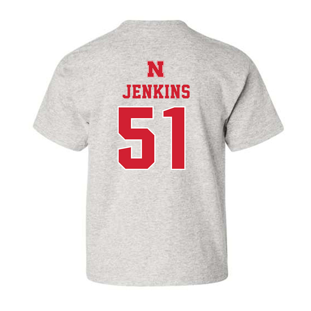 Nebraska - NCAA Football : Justin Jenkins - Youth T-Shirt