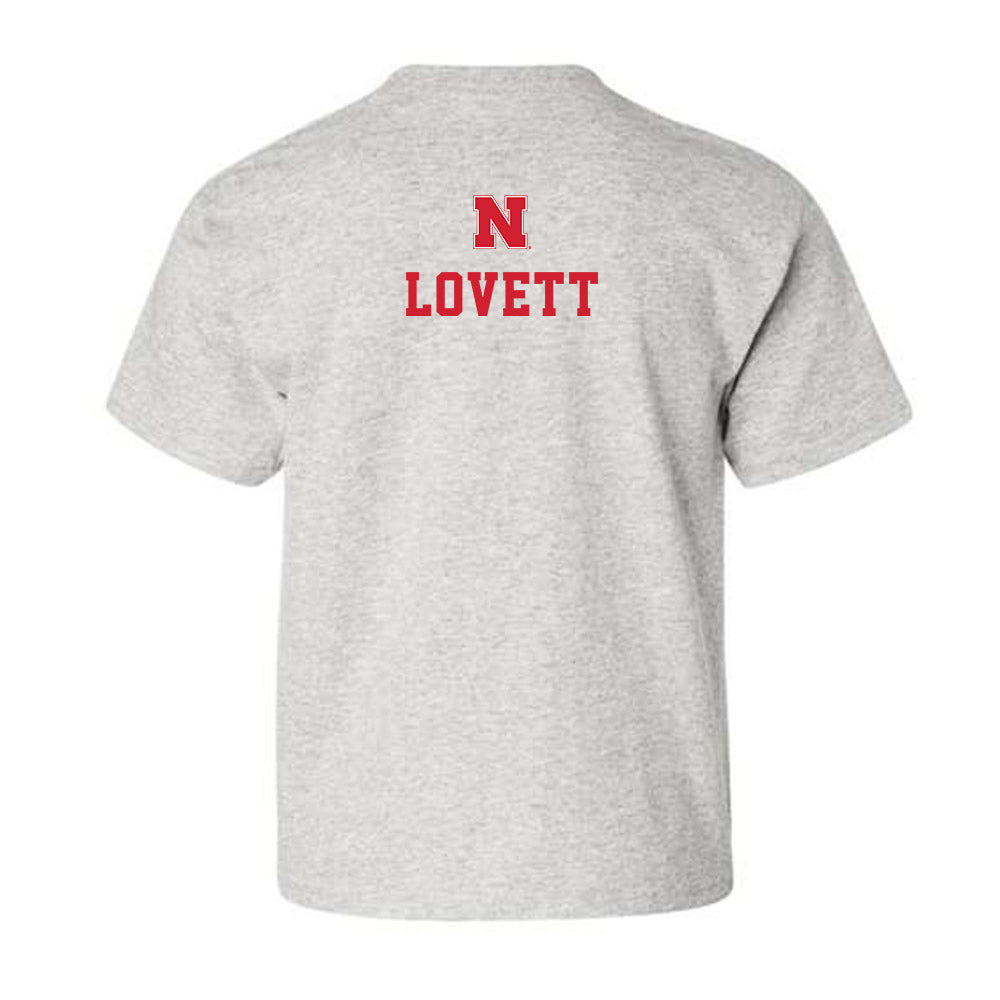 Nebraska - NCAA Wrestling : Ridge Lovett - Classic Shersey Youth T-Shirt