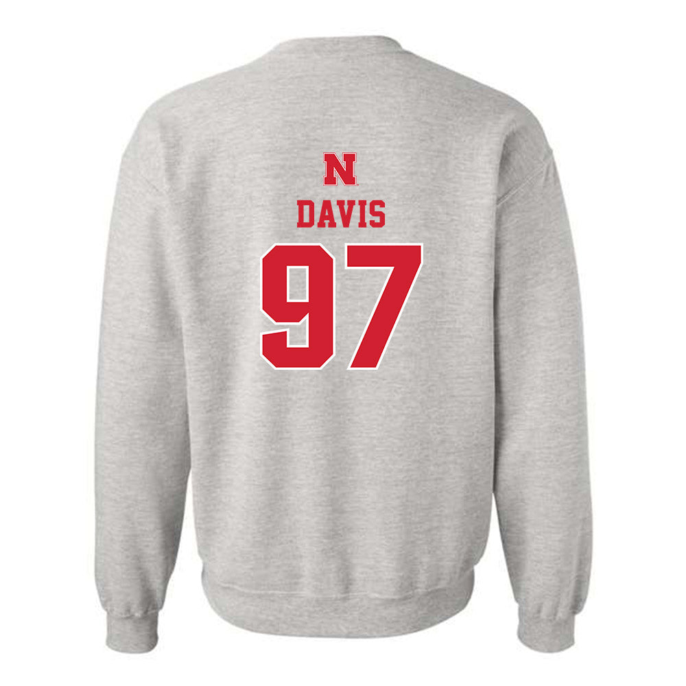 Nebraska - NCAA Football : Keona Davis - Classic Shersey Crewneck Sweatshirt-1