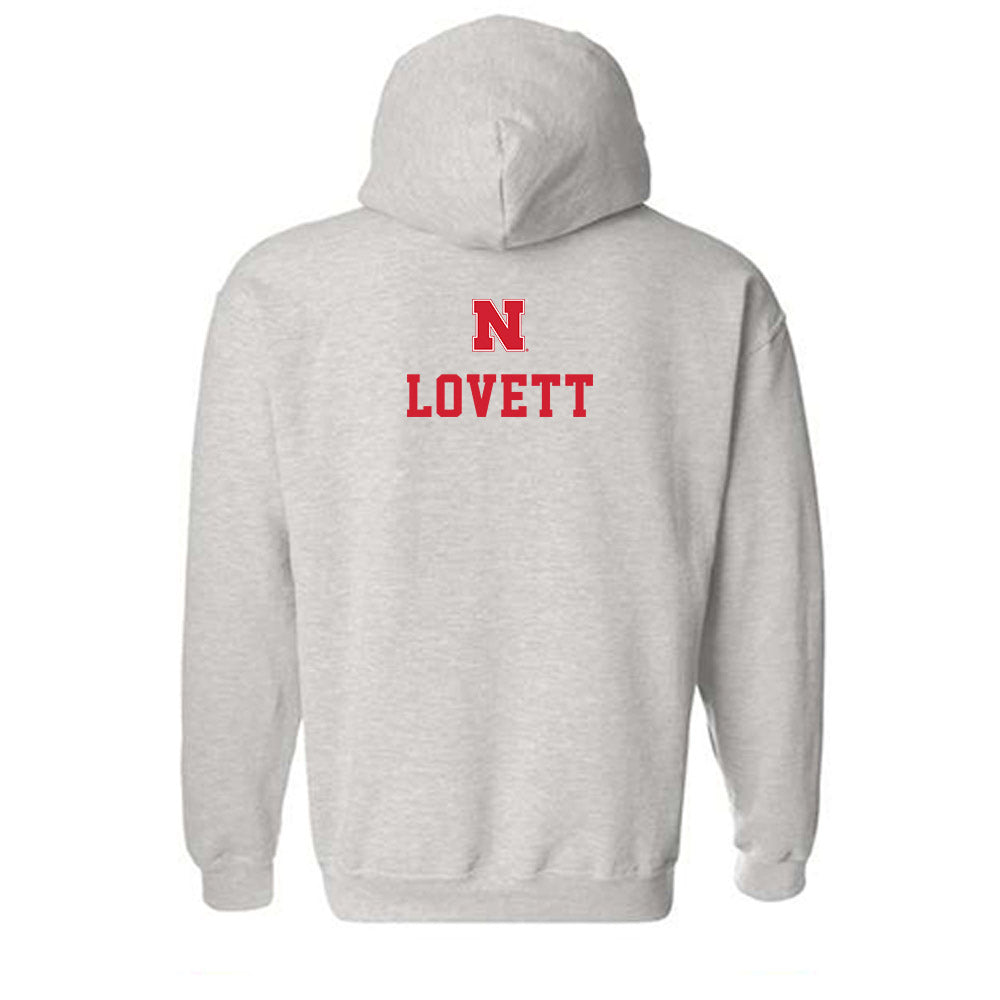 Nebraska - NCAA Wrestling : Ridge Lovett - Classic Shersey Hooded Sweatshirt