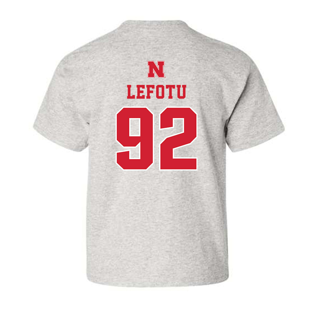 Nebraska - NCAA Football : Sua Lefotu - Youth T-Shirt