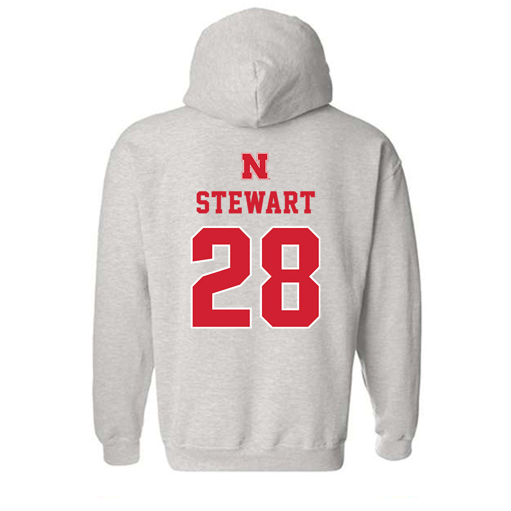 Nebraska - NCAA Baseball : Braxton Stewart - Classic Shersey Hooded Sweatshirt-1