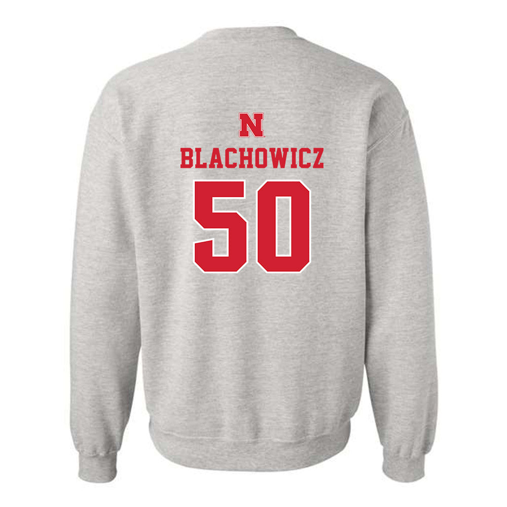 Nebraska - NCAA Baseball : Gavin Blachowicz - Classic Shersey Crewneck Sweatshirt-1