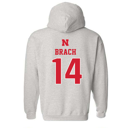 Nebraska - NCAA Women's Soccer : Mila Brach - Classic Shersey Hooded Sweatshirt-1