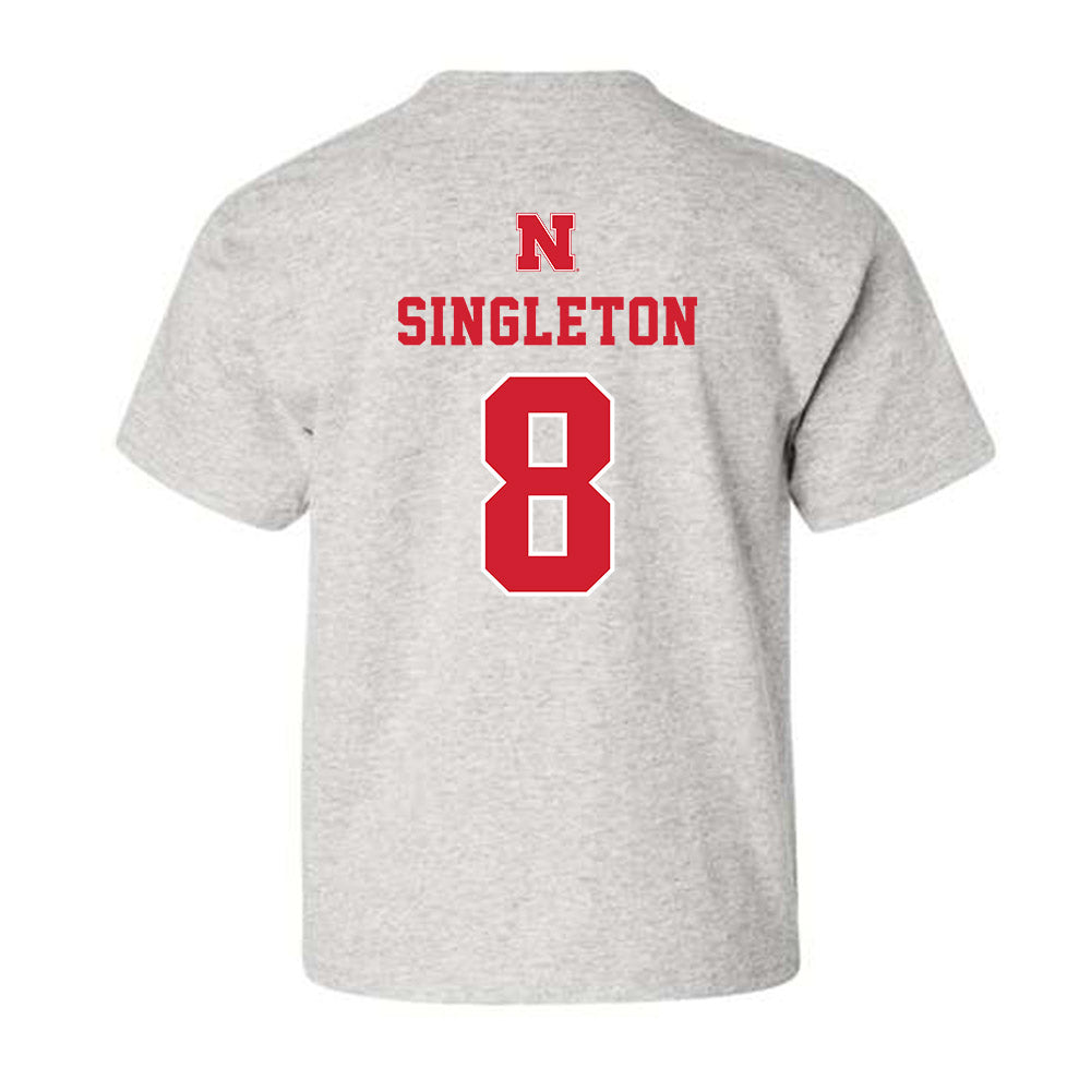 Nebraska - NCAA Football : Deshon Singleton - Youth T-Shirt