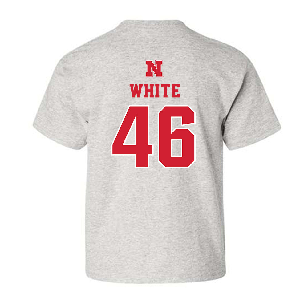 Nebraska - NCAA Baseball : Aiden White - Classic Shersey Youth T-Shirt-1