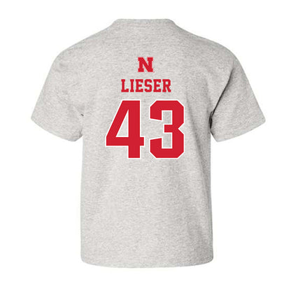 Nebraska - NCAA Baseball : Aiden Lieser - Classic Shersey Youth T-Shirt-1