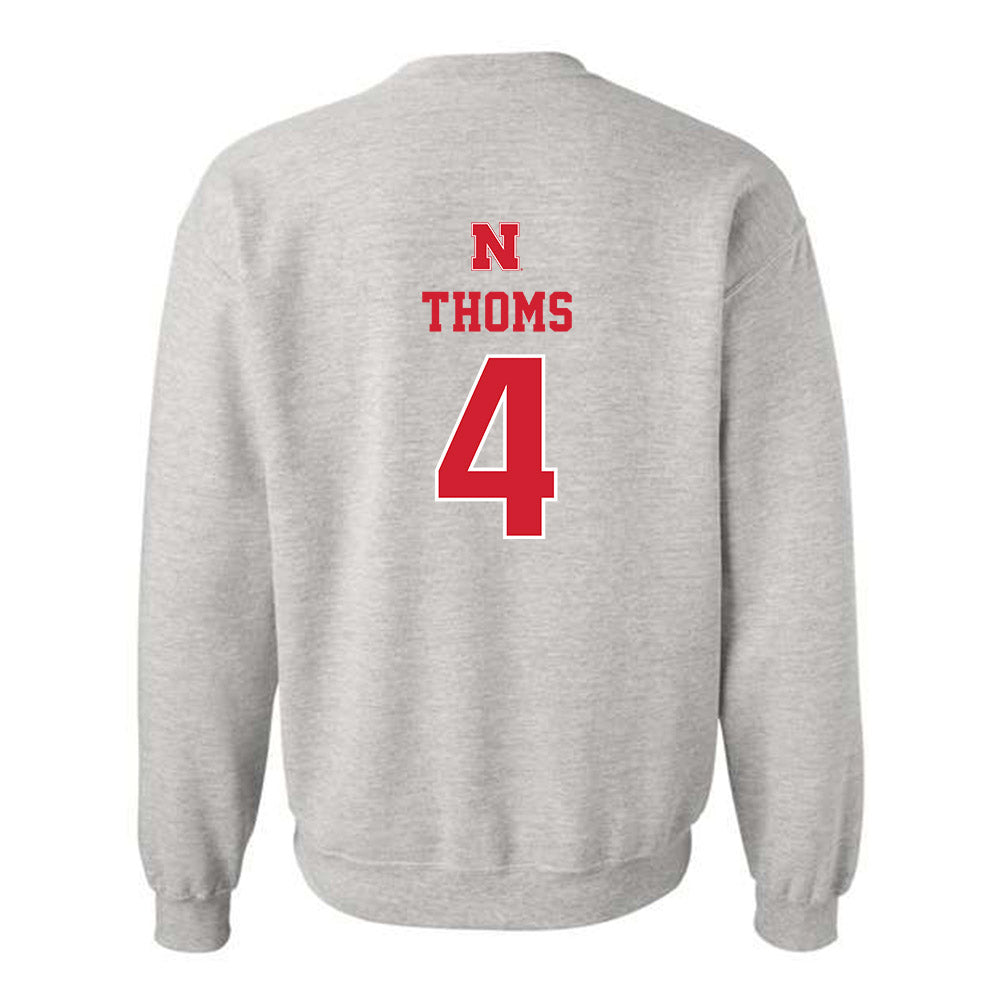 Nebraska - NCAA Softball : Malia Thoms - Crewneck Sweatshirt