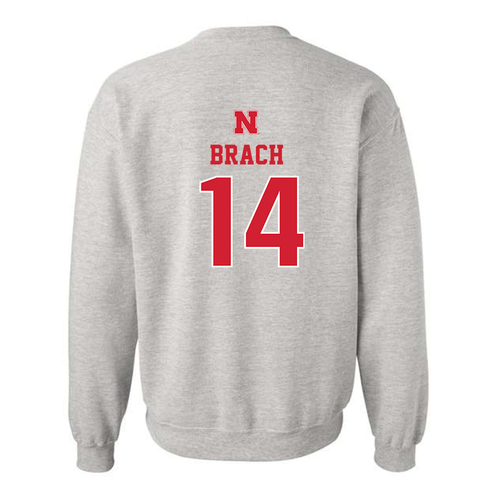 Nebraska - NCAA Women's Soccer : Mila Brach - Classic Shersey Crewneck Sweatshirt-1