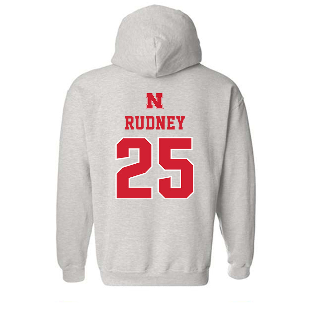 Nebraska - NCAA Women's Soccer : Ella Rudney - Classic Shersey Hooded Sweatshirt-1