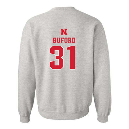 Nebraska - NCAA Football : Mario Buford - Classic Shersey Crewneck Sweatshirt-1