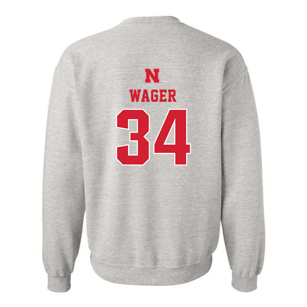 Nebraska - NCAA Football : Gage Wager - Crewneck Sweatshirt