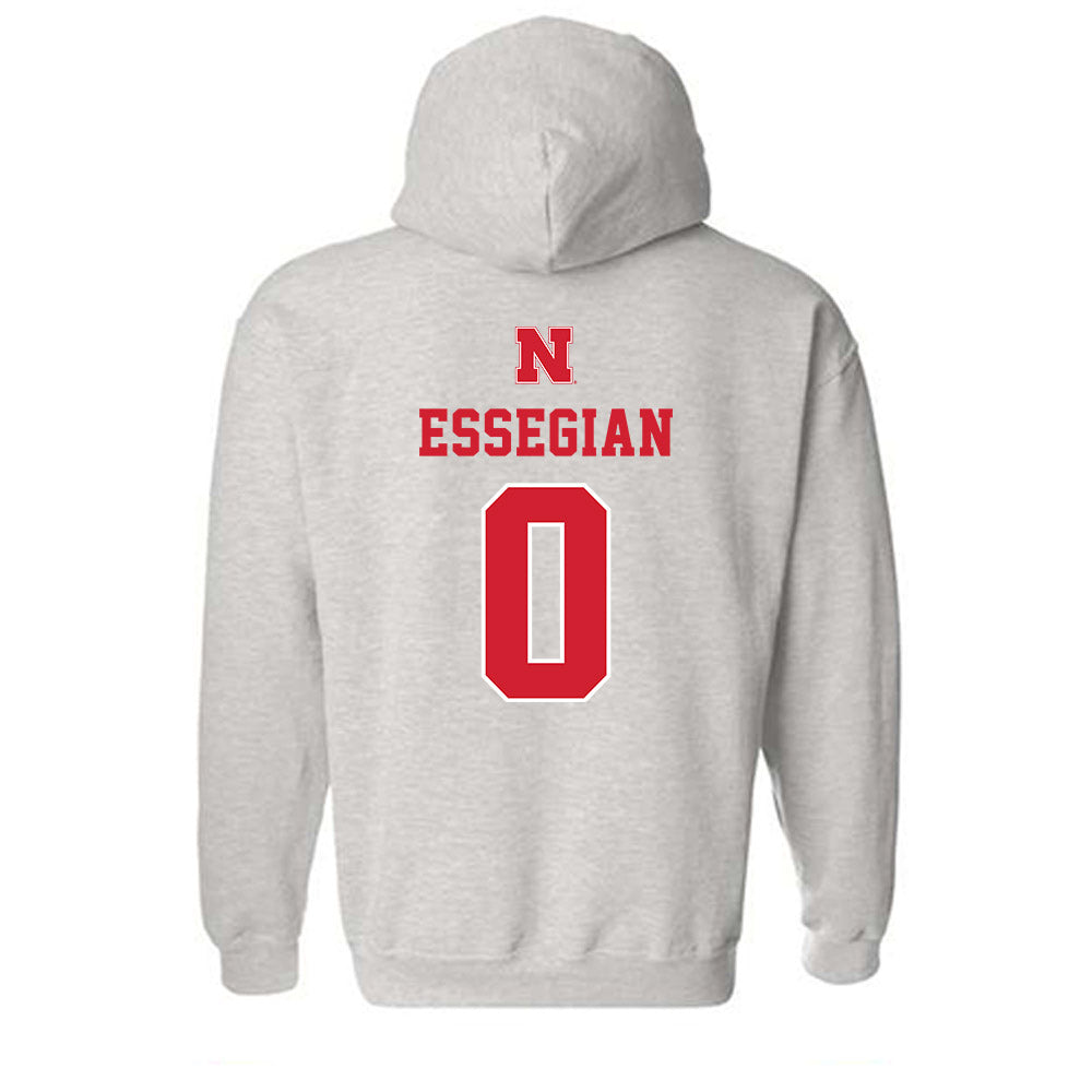 Nebraska - NCAA Men's Basketball : Connor Essegian - Classic Shersey Hooded Sweatshirt-1