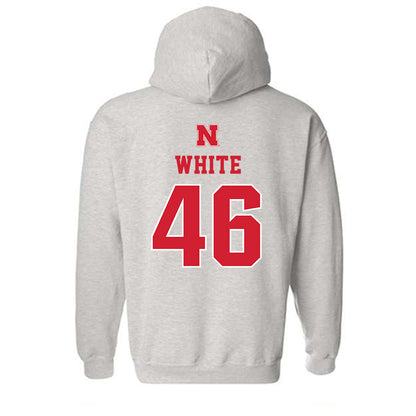 Nebraska - NCAA Baseball : Aiden White - Classic Shersey Hooded Sweatshirt-1