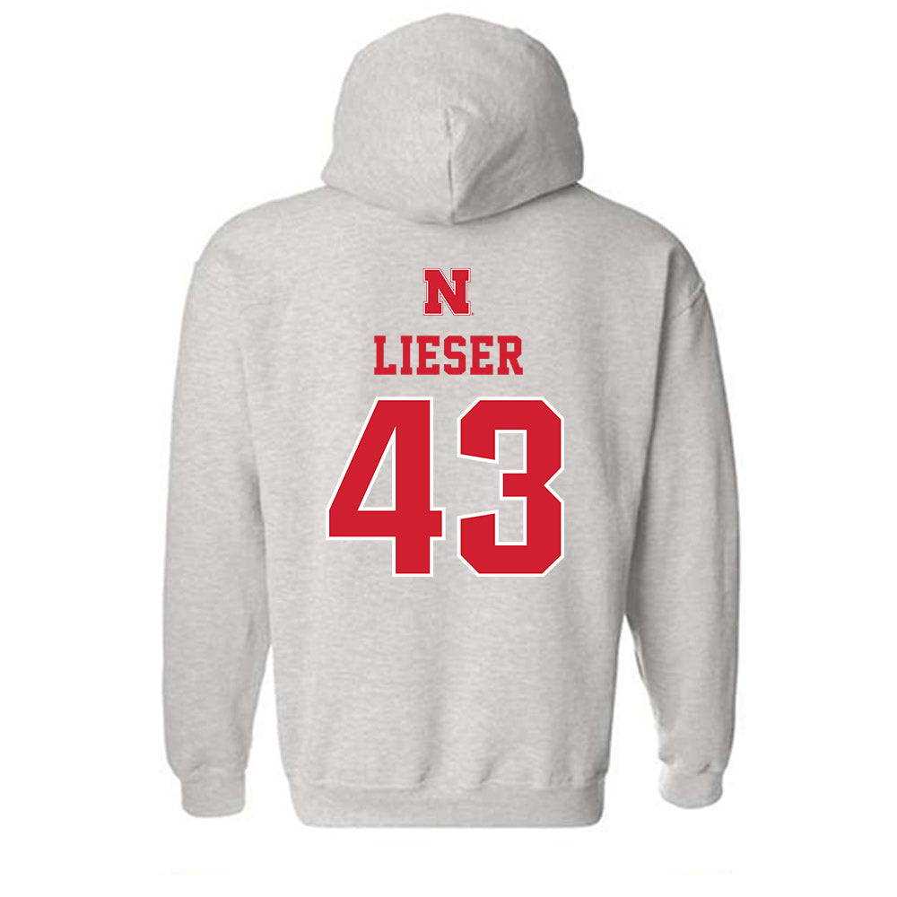 Nebraska - NCAA Baseball : Aiden Lieser - Classic Shersey Hooded Sweatshirt-1