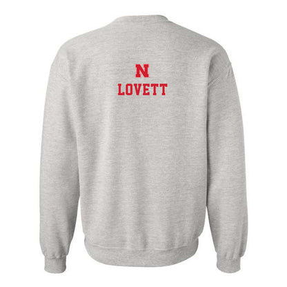 Nebraska - NCAA Wrestling : Ridge Lovett - Classic Shersey Crewneck Sweatshirt